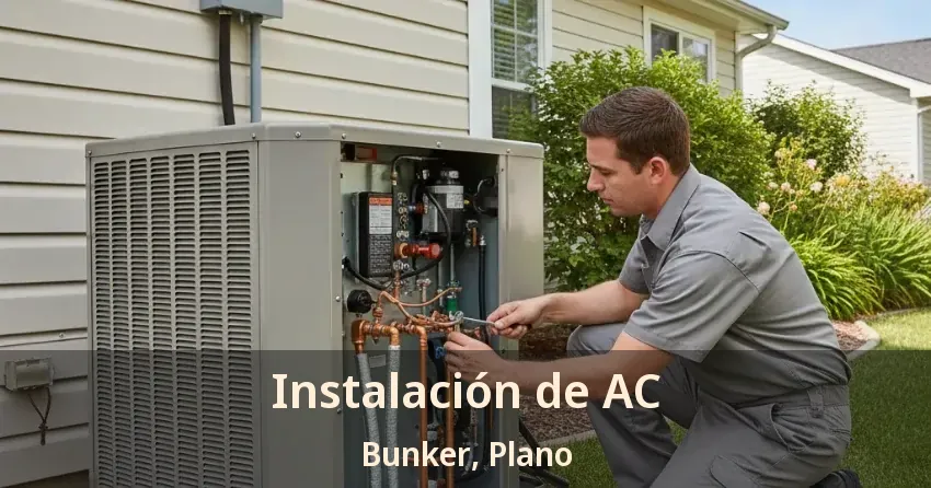 Instalación de AC Bunker, Plano - TX Instalación de AC Bunker, Plano - TX