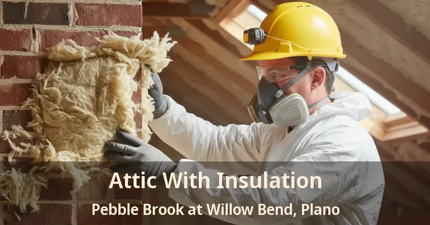 Attic With Insulation Pebble Brook at Willow Bend, Plano - TX