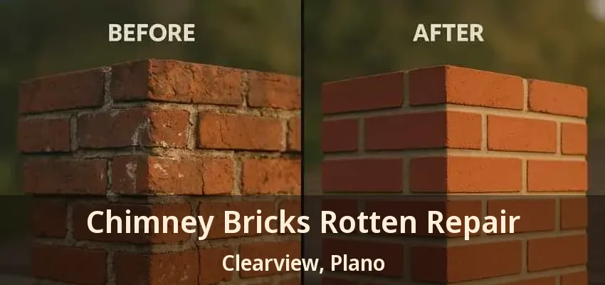 Chimney Bricks Rotten Repair Clearview, Plano - TX Chimney Bricks Rotten Repair Clearview, Plano - TX