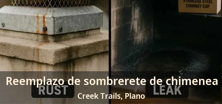 Reemplazo de sombrerete de chimenea Creek Trails, Plano - TX