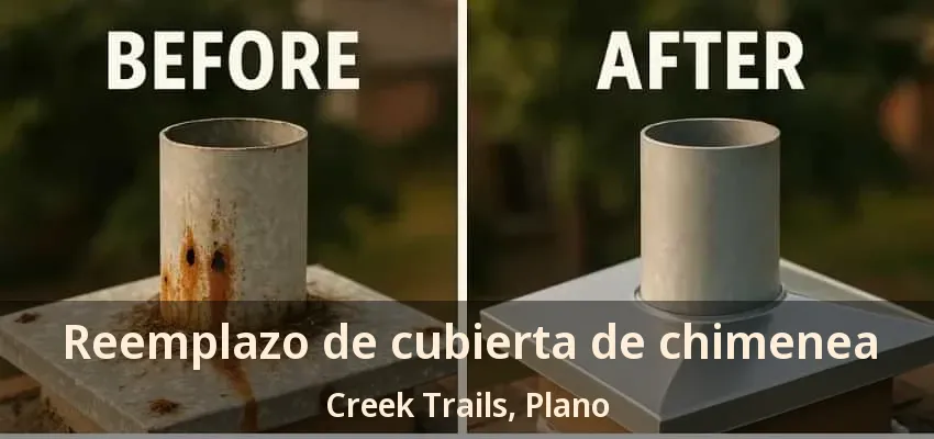 Reemplazo de cubierta de chimenea Creek Trails, Plano - TX