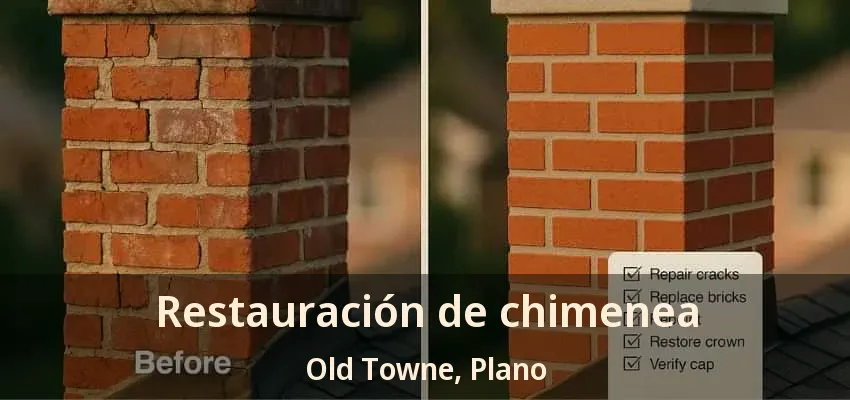 Restauración de chimenea Old Towne, Plano - TX