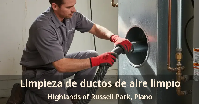 Limpieza de ductos de aire limpio Highlands of Russell Park, Plano - TX Limpieza de ductos de aire limpio Highlands of Russell Park, Plano - TX
