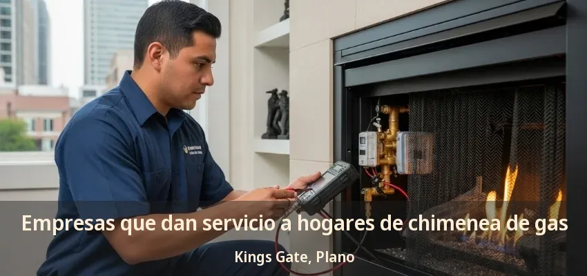 Empresas que dan servicio a hogares de chimenea de gas Kings Gate, Plano - TX