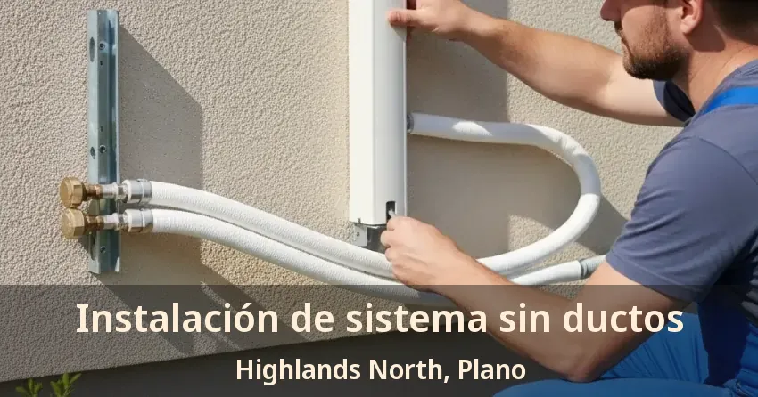 Instalación de sistema sin ductos Highlands North, Plano - TX