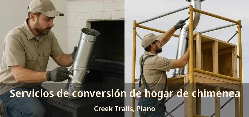 Servicios de conversión de hogar de chimenea Creek Trails, Plano - TX