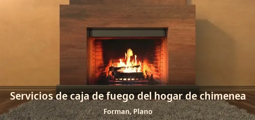 Servicios de caja de fuego del hogar de chimenea Forman, Plano - TX