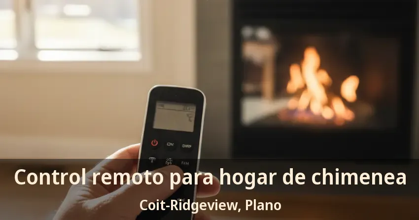 Control remoto para hogar de chimenea Coit-Ridgeview, Plano - TX Control remoto para hogar de chimenea Coit-Ridgeview, Plano - TX