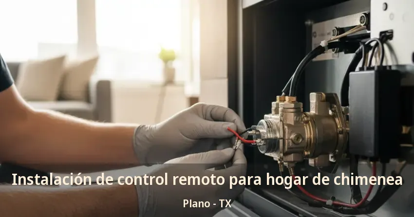 Instalación de control remoto para hogar de chimenea Plano - TX Instalación de control remoto para hogar de chimenea Plano - TX