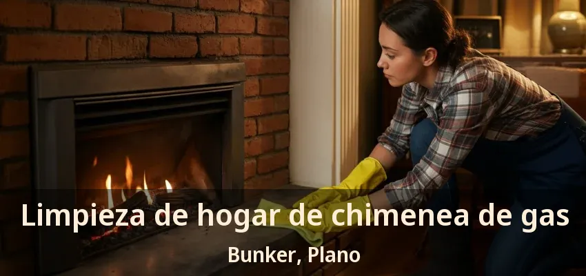 Limpieza de hogar de chimenea de gas Bunker, Plano - TX