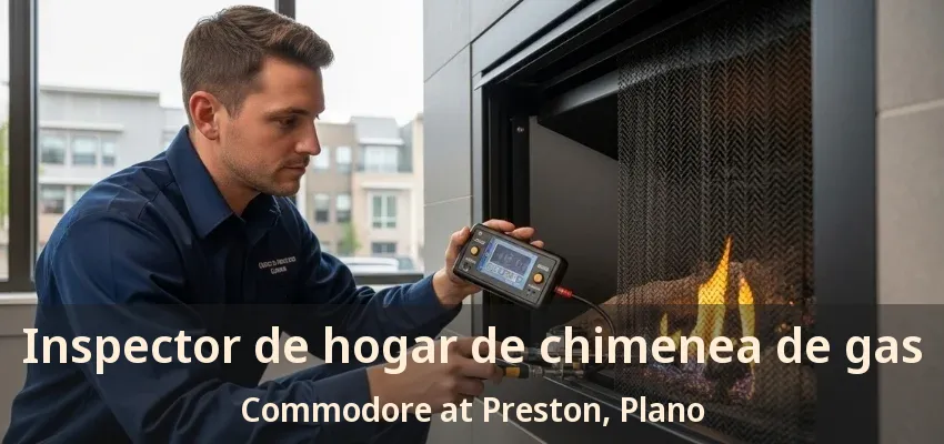 Inspector de hogar de chimenea de gas Commodore at Preston, Plano - TX