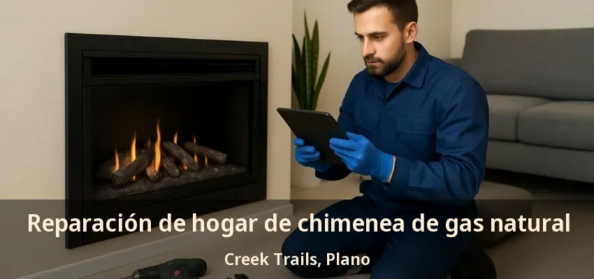 Reparación de hogar de chimenea de gas natural Creek Trails, Plano - TX