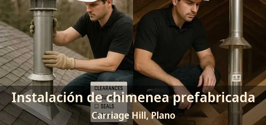 Instalación de chimenea prefabricada Carriage Hill, Plano - TX