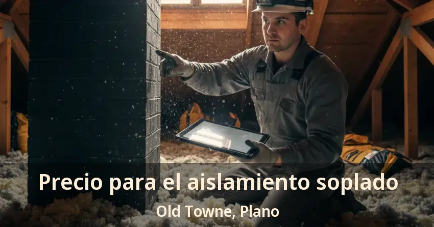 Precio para el aislamiento soplado Old Towne, Plano - TX